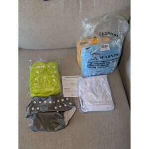 Alva Baby pocket cloth diapers New pack of 6